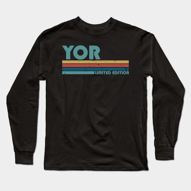 Proud Limited Edition Yor Name Personalized Retro Styles Long Sleeve T-Shirt by Kisos Thass